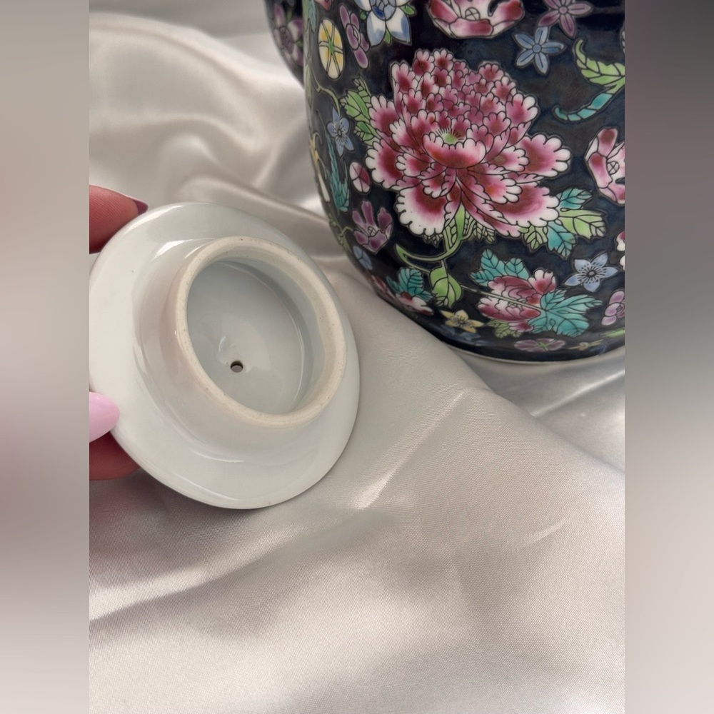 Vintage Chinese Tea Pot (flawless except few speckles INSIDE) ceramic - Picture 5 of 12
